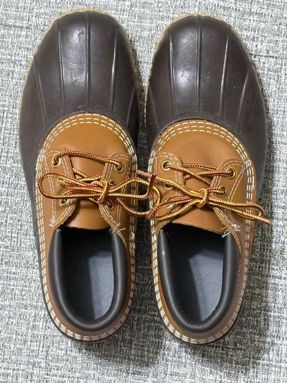 L.L. Bean Brown and Tan Women's Waterproof Duck Shoes